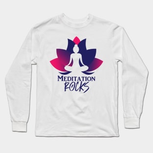 Meditation Rocks Long Sleeve T-Shirt